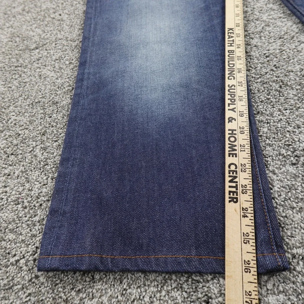 True Religion Jeans Mens 40X26 Dark Blue Denim Pants Ricky Relaxed Straight Fade